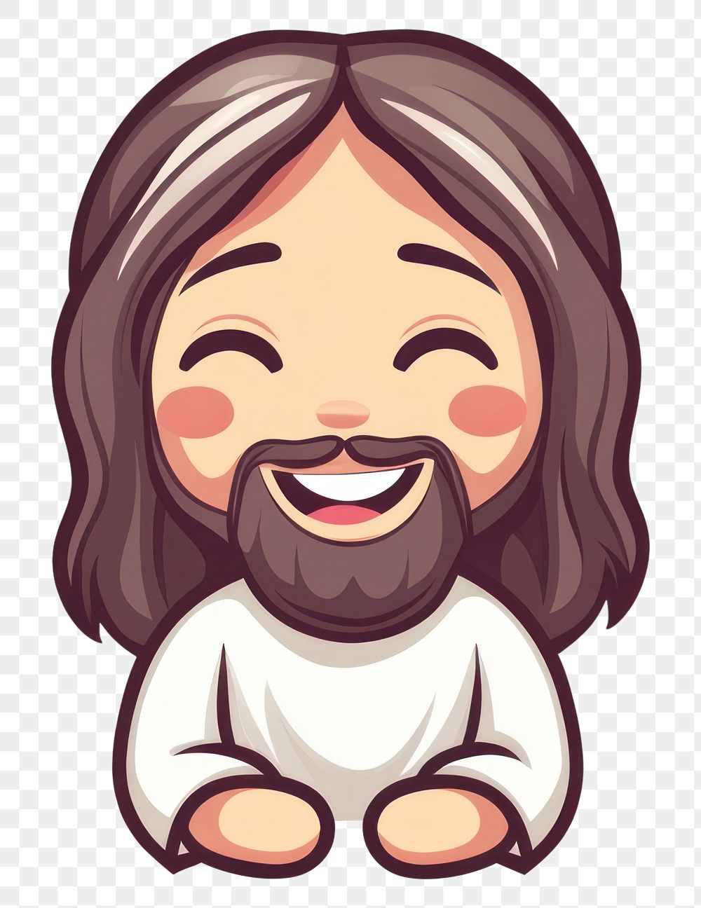 PNG Jesus Christ cartoon illustration character.