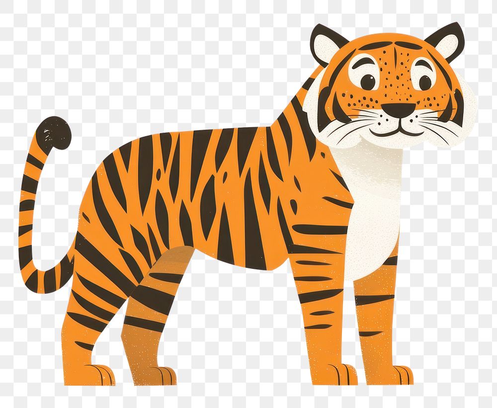 PNG Tiger illustration wildlife animal.