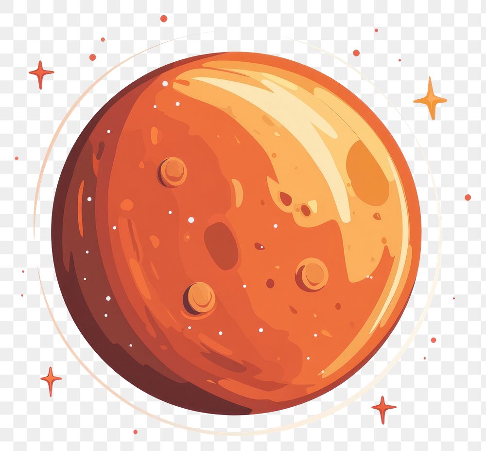 PNG Mars illustration planet space.