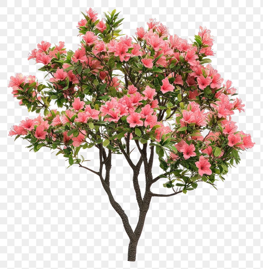 PNG Real azalea bush plant decorative carnation.