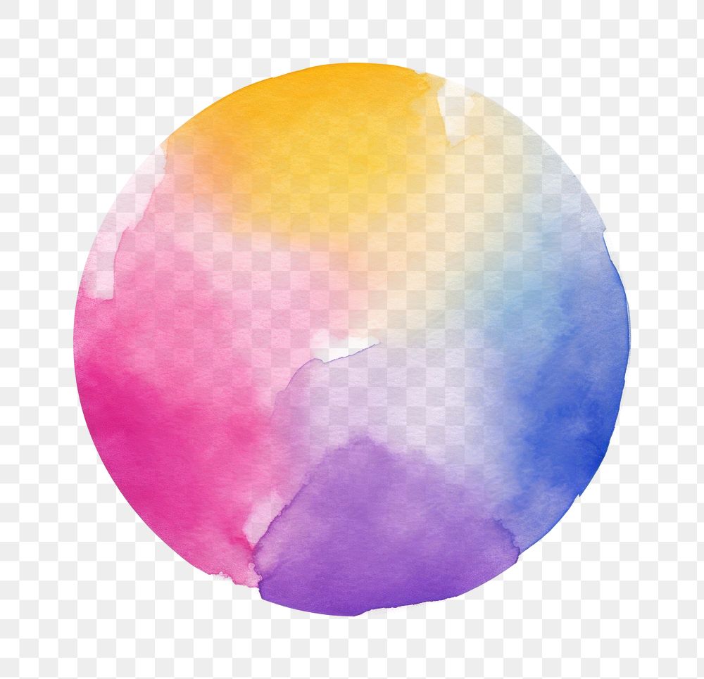 PNG Watercolor circle illustration watercolor background.