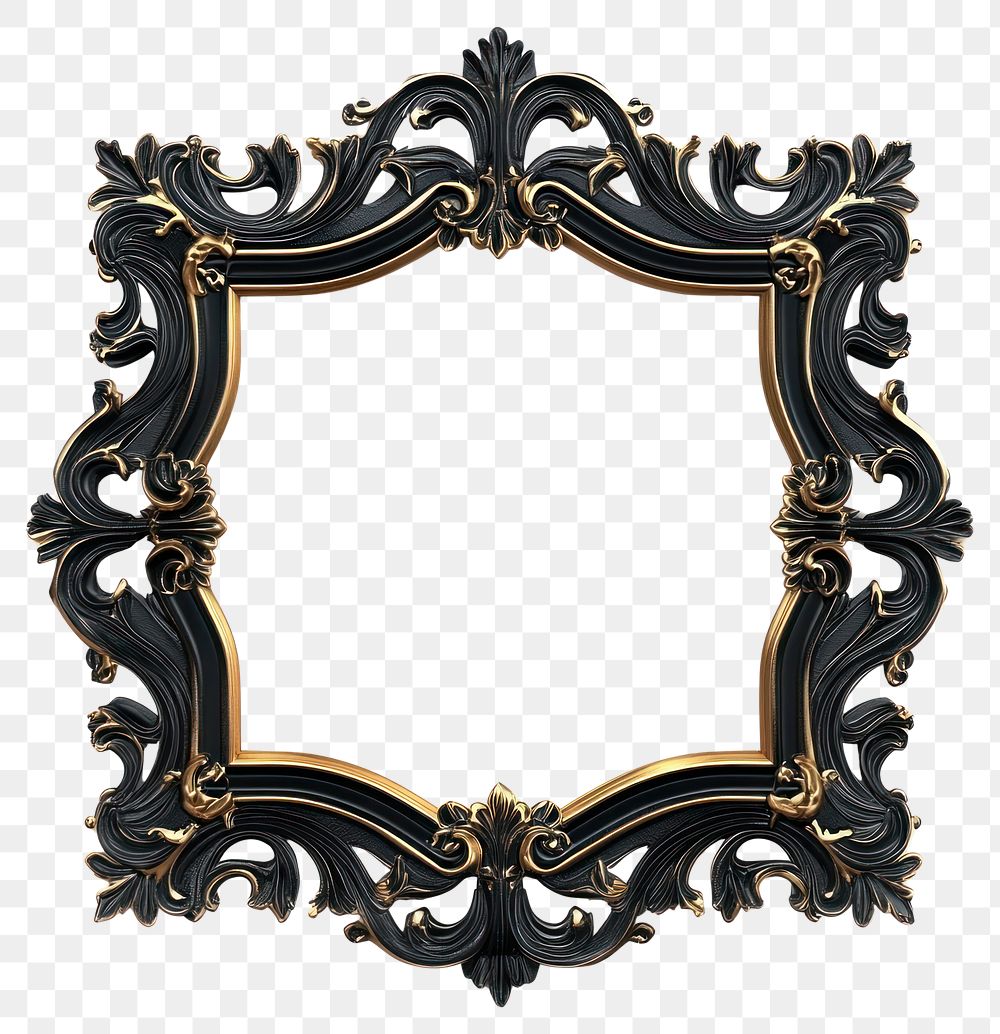 PNG Black gold frame decorative vintage photography.