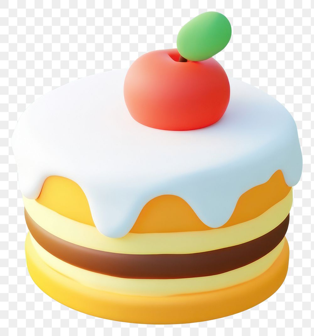 PNG 3d cake illustration background dessert.