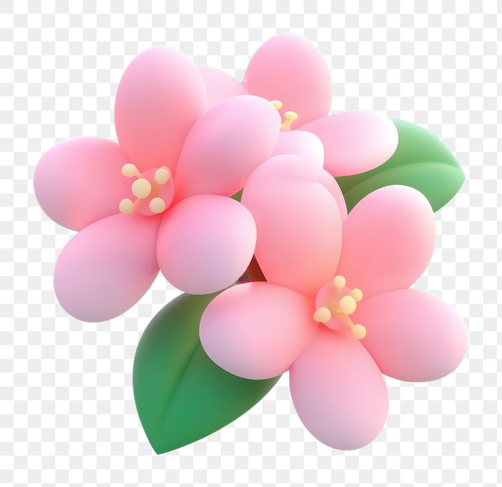 PNG 3d cherry blossom blossoms illustration flowers.