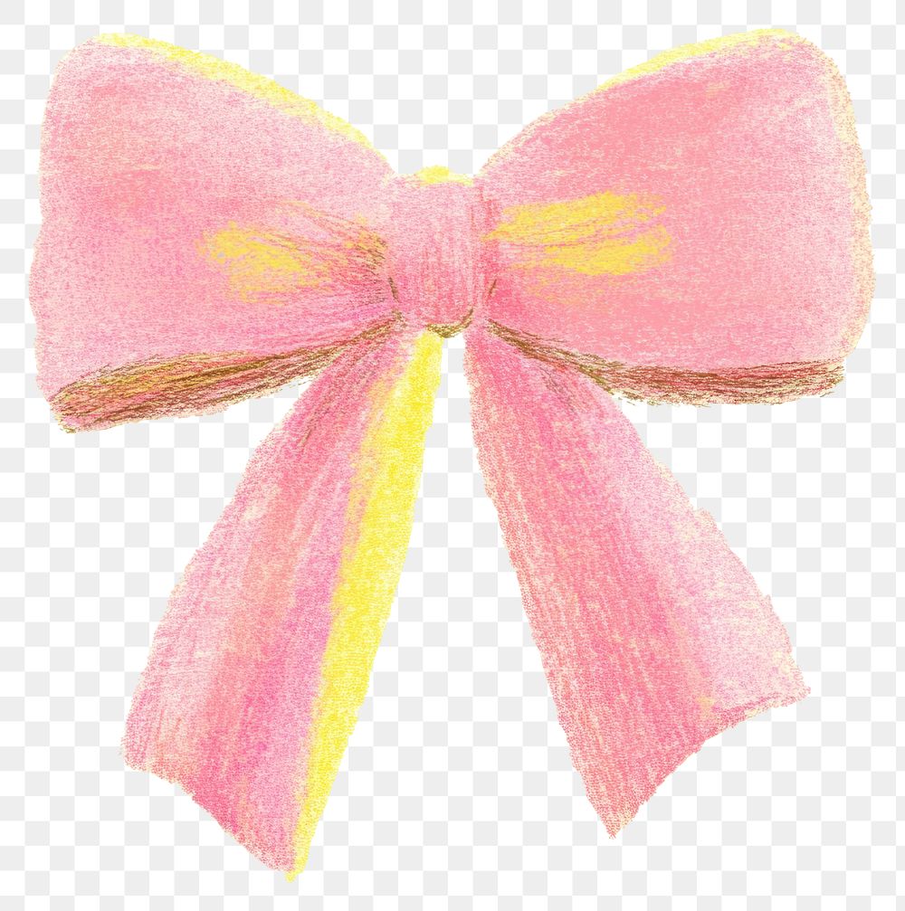 PNG Pink bow ribbon illustration color soft.