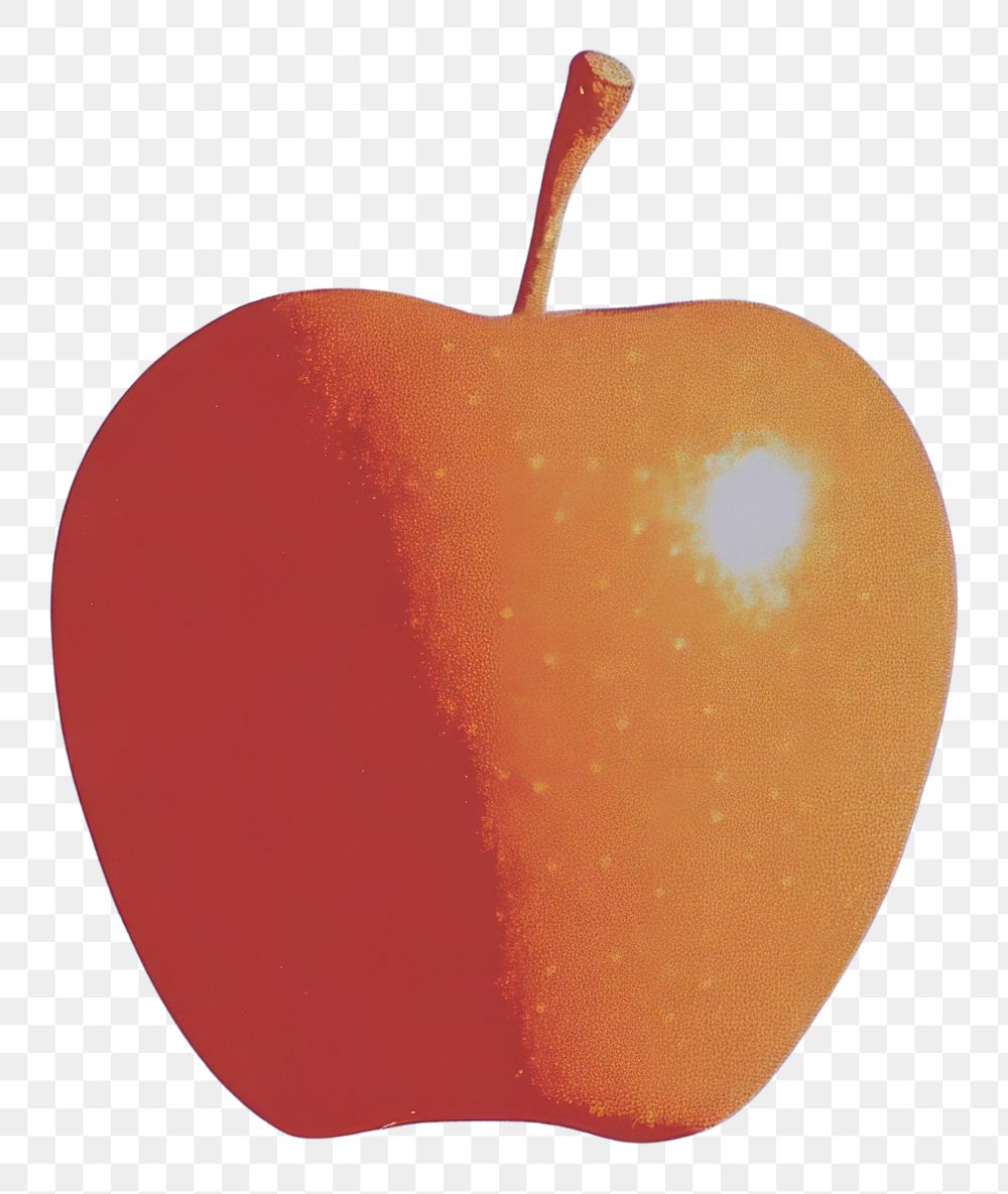 PNG Red Apple apple fruit minimalist.