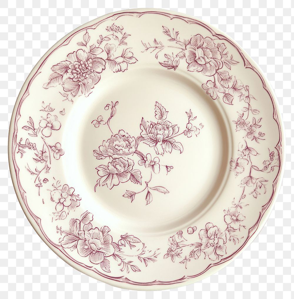 PNG Saucer porcelain antique pattern.