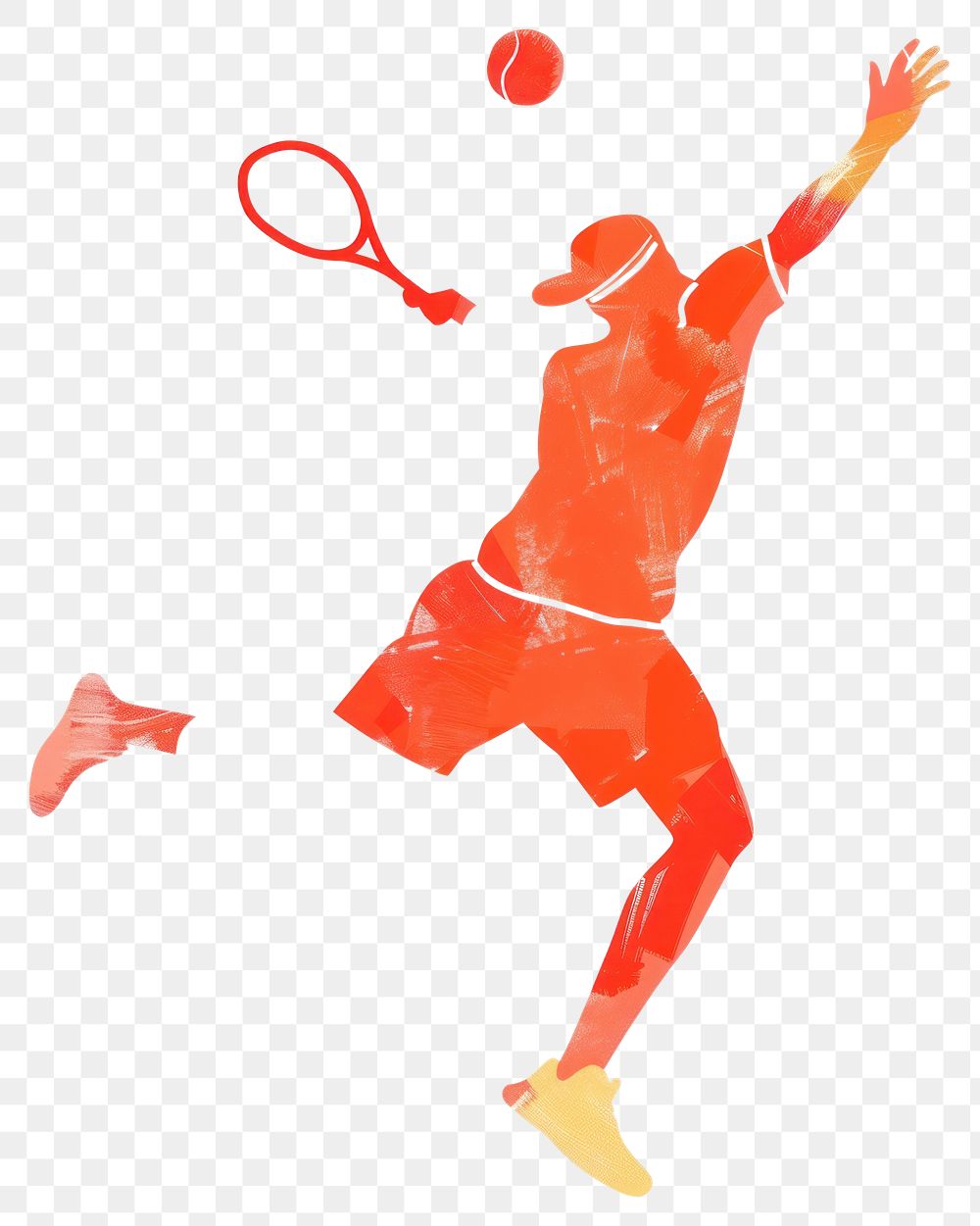 PNG Man playing tennis sports illustration ball.