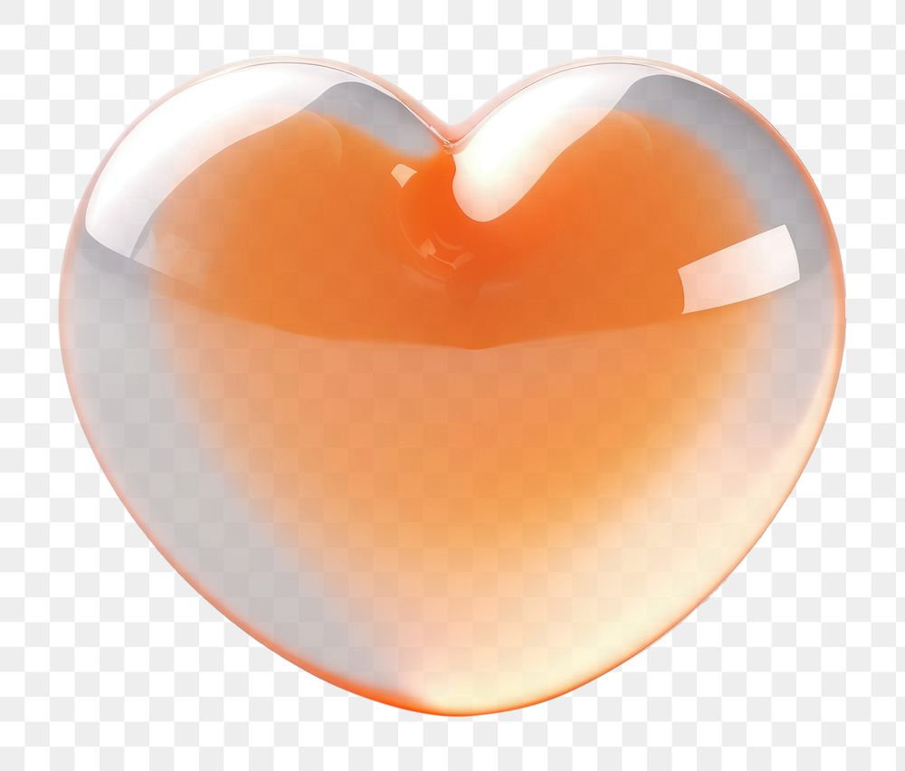 PNG Heart orange color orange color.