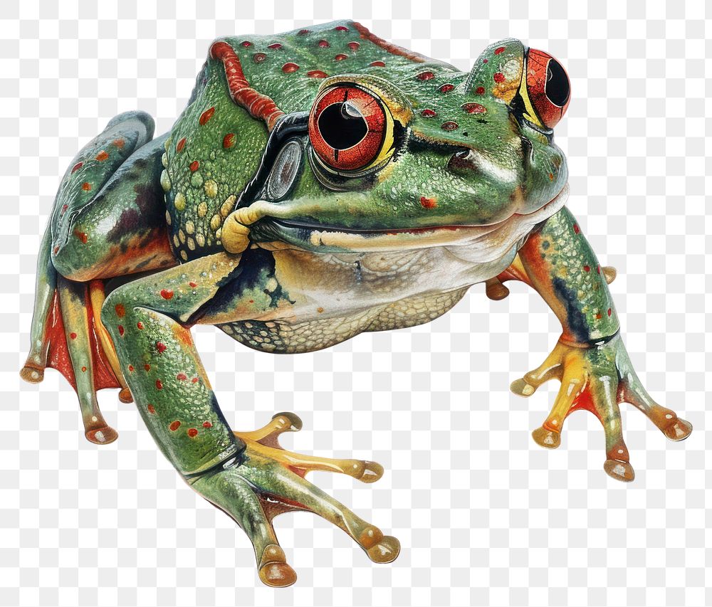 PNG A frog amphibian art illustration.