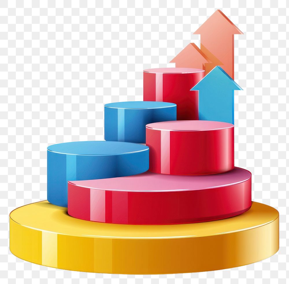 PNG Sport podium visualization illustration cylinders.