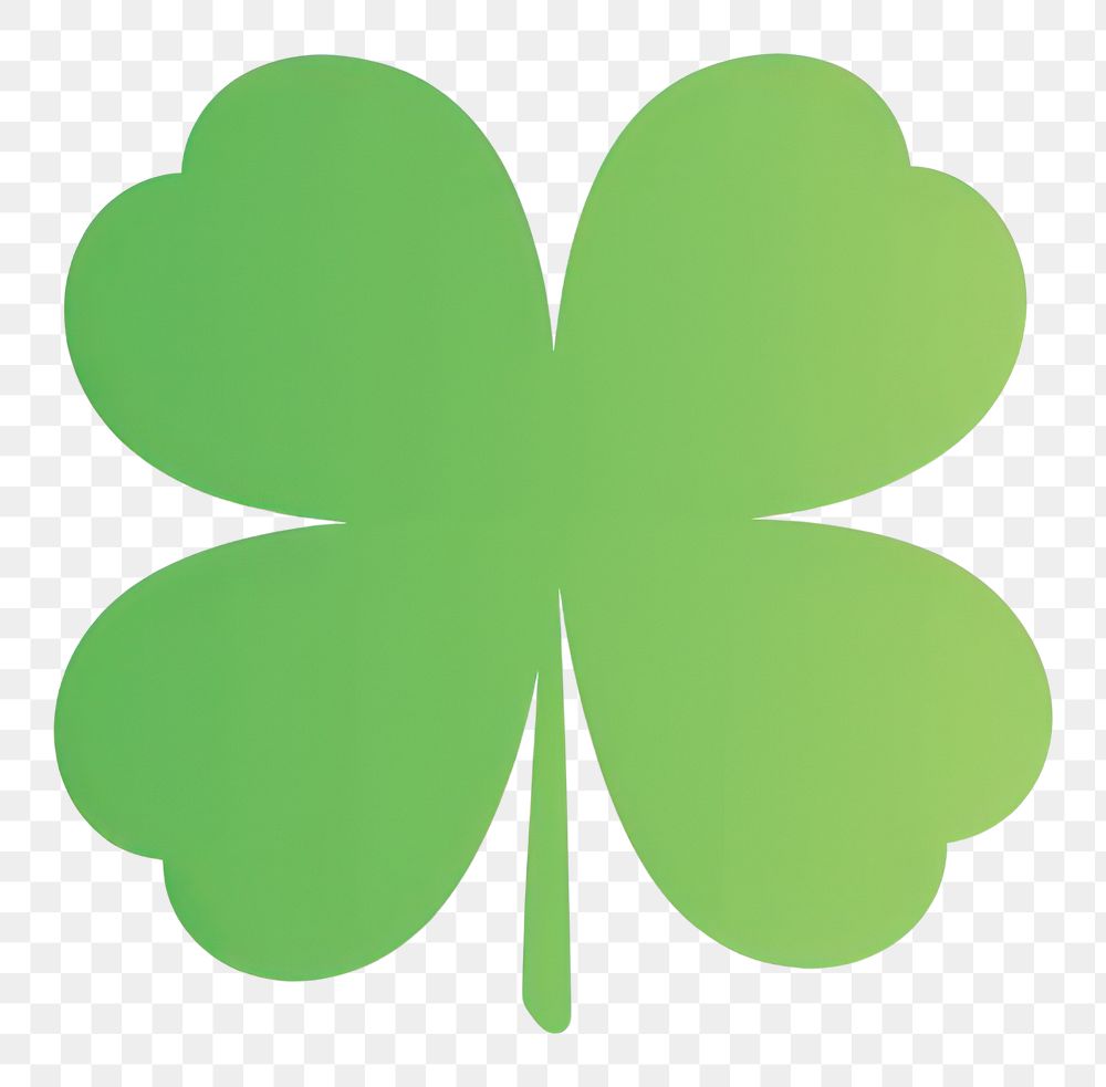 PNG Clover leaf clover green four-leaf.