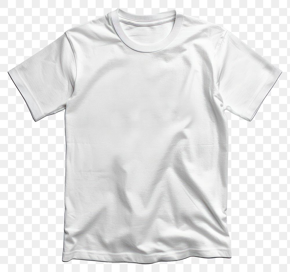 PNG White t-shirt clothing apparel undershirt.