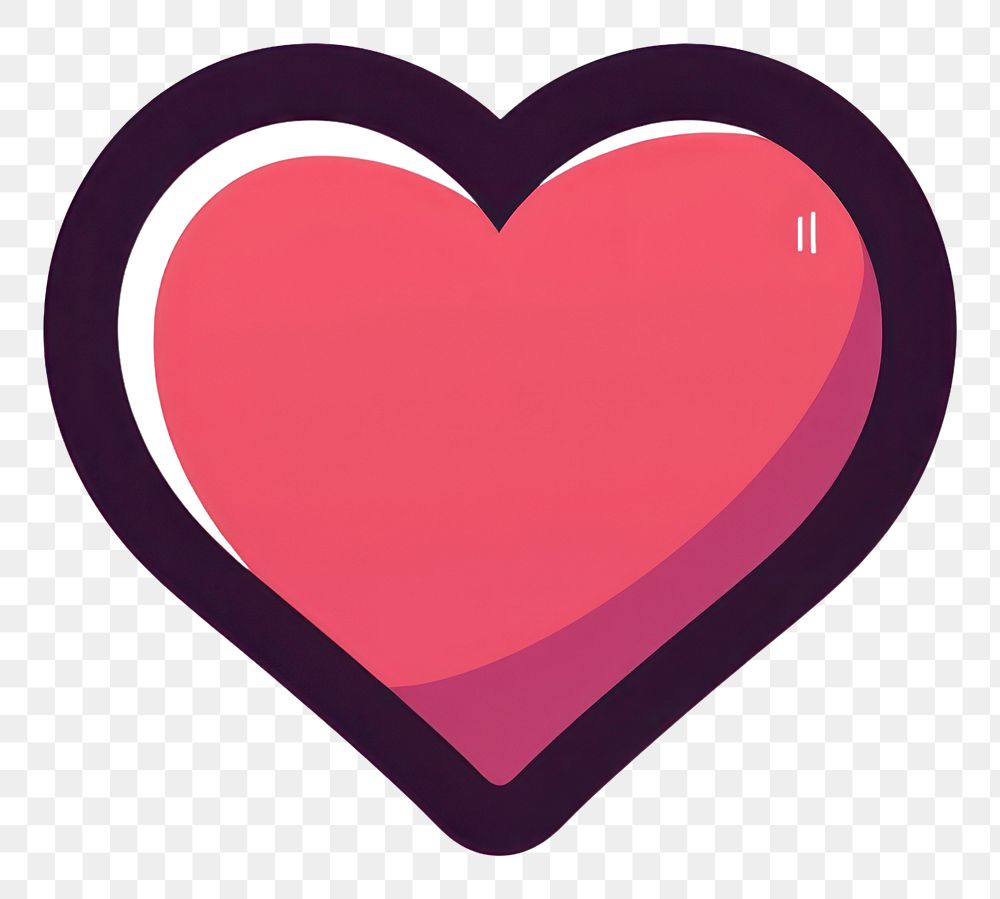 PNG Heart illustration symbol romantic.