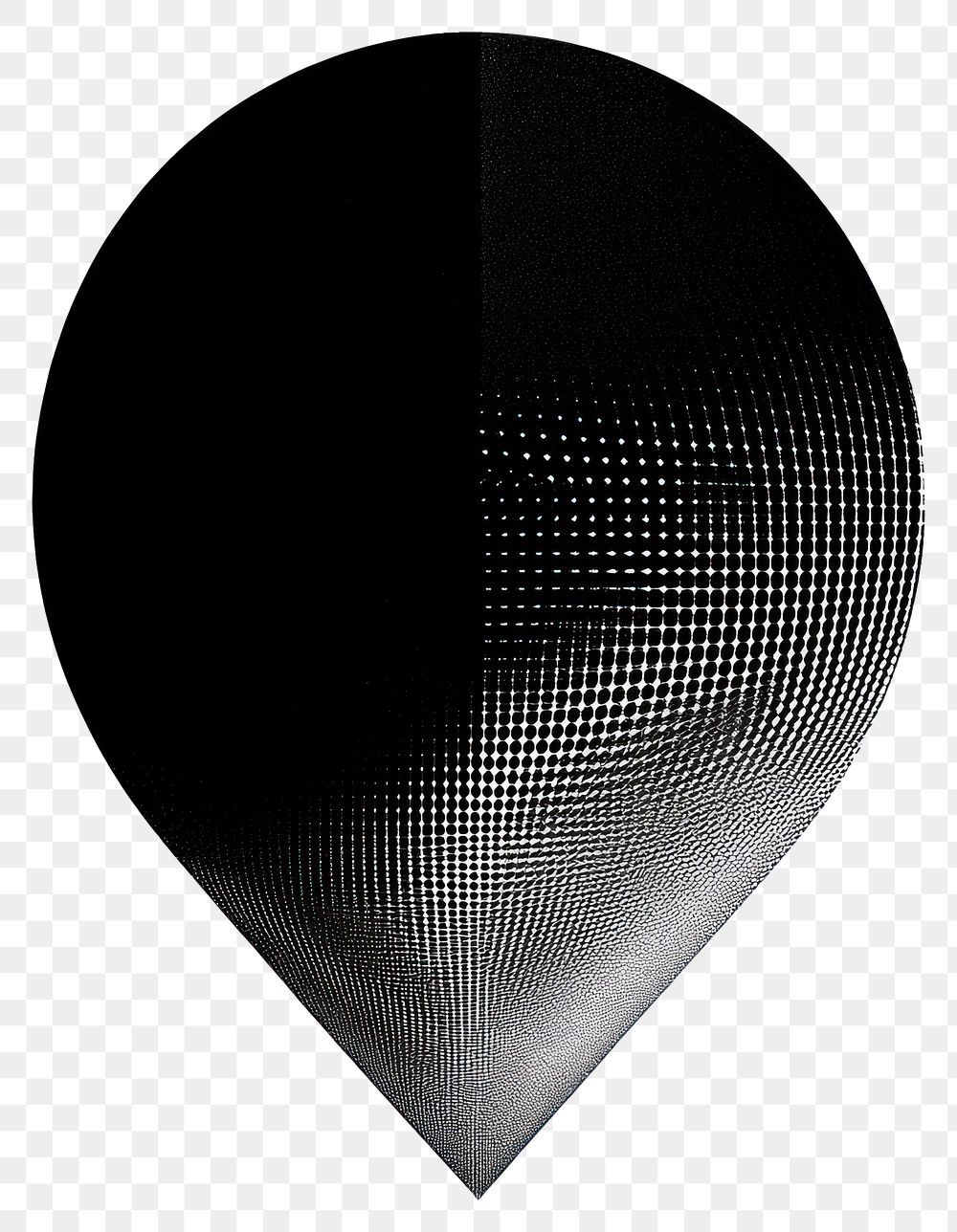 PNG Doppler effect halftone texture black.