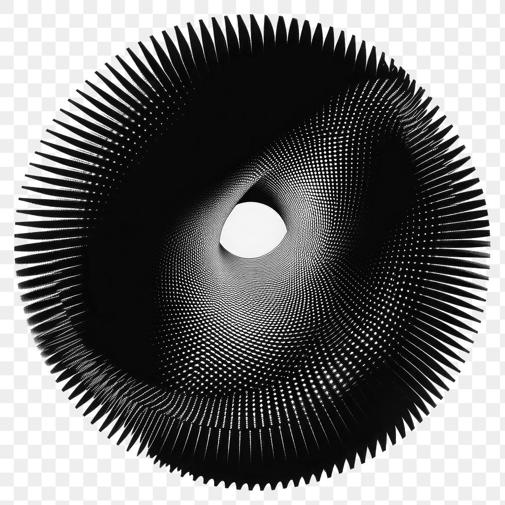 PNG Swirl spiral black illustration.