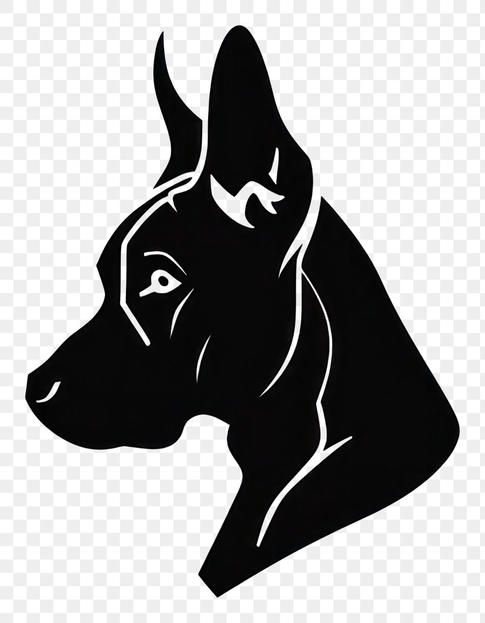 PNG Collection portrait Bull Terrier dog silhouette animal pet.