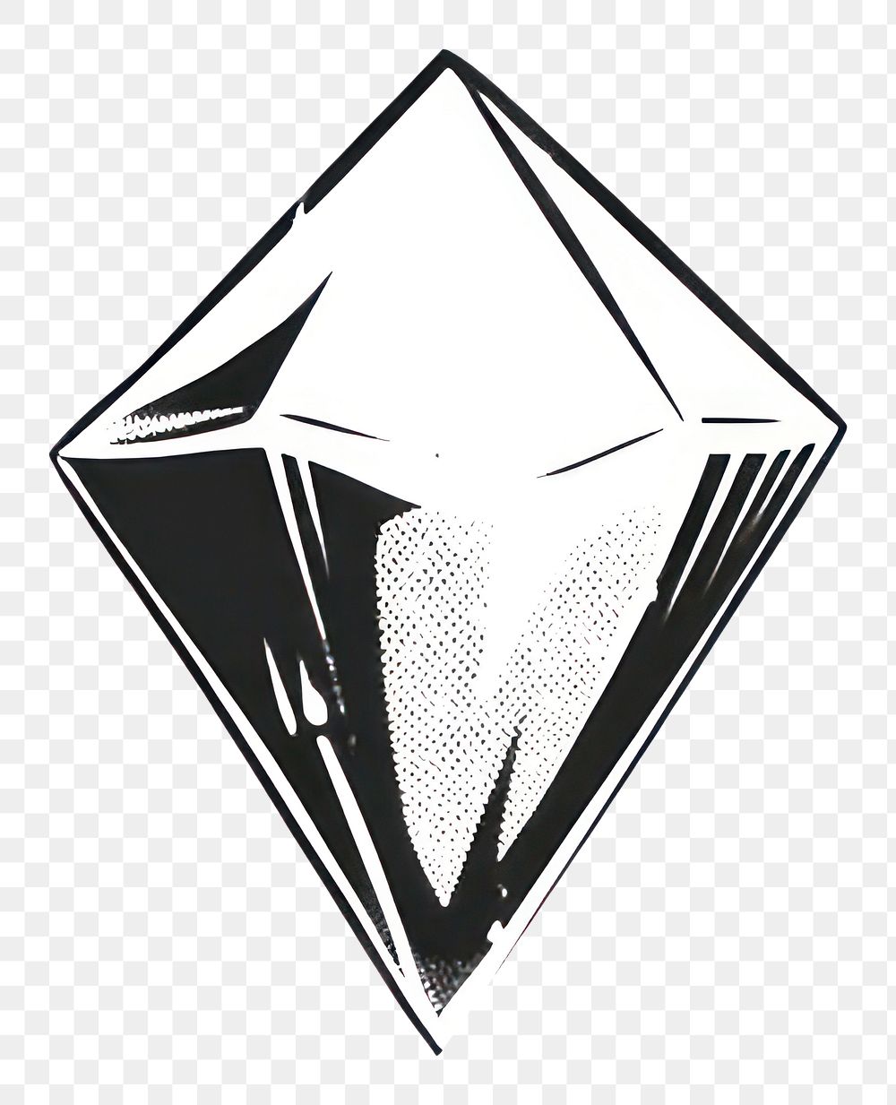 PNG Individual diamond illustration gemstone design.