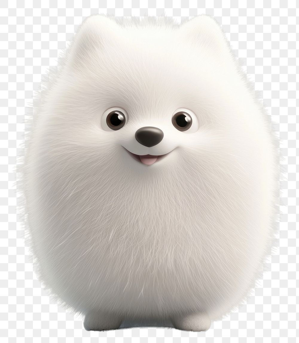 PNG Samoyed dog illustration cartoon animal.