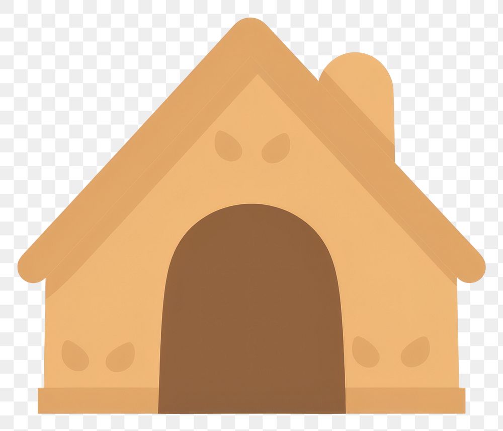 PNG Dog house doghouse cartoon simple.