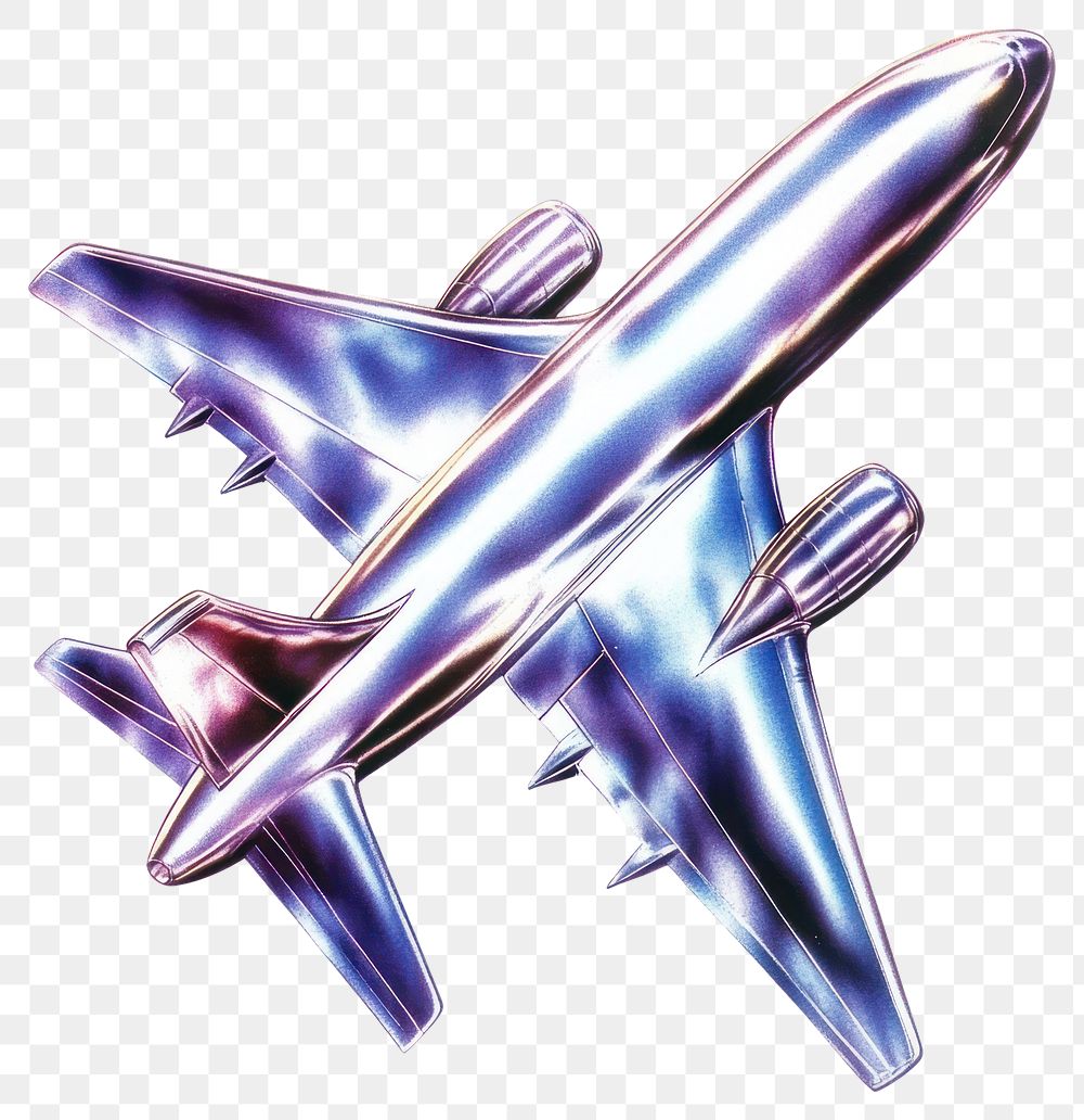 PNG 3d plane shape icon aircraft airplane art.