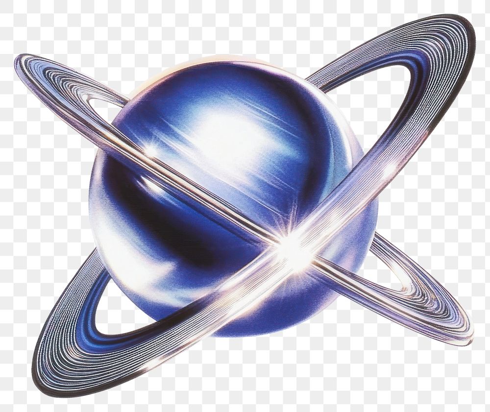 PNG 3d saturn shape icon planet space illustration.