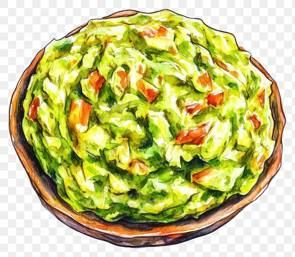 PNG An guacamole food illustration dish.