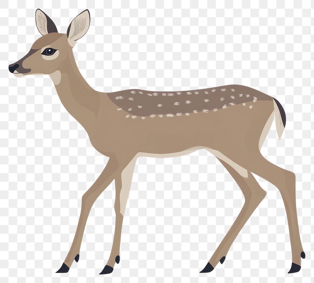 PNG Deer illustration minimalist wildlife. | Free PNG - rawpixel