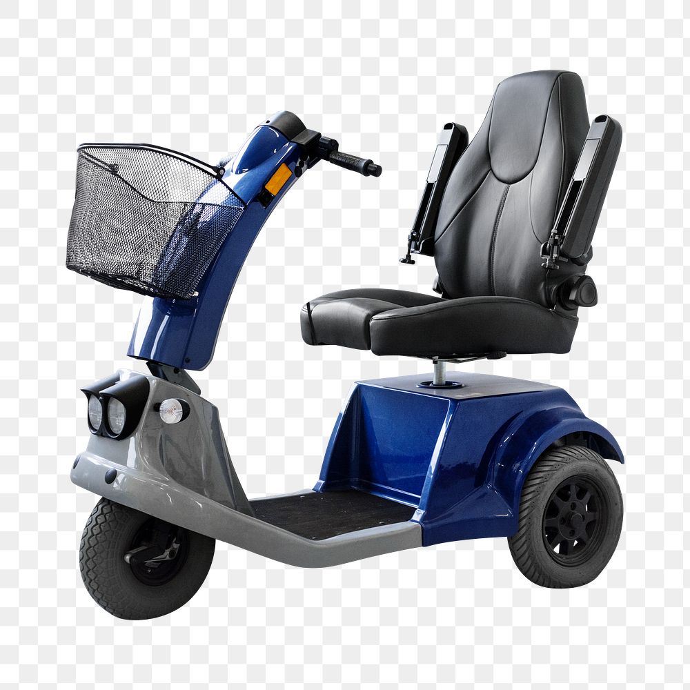 Mobility scooter png sticker, vehicle image on transparent background