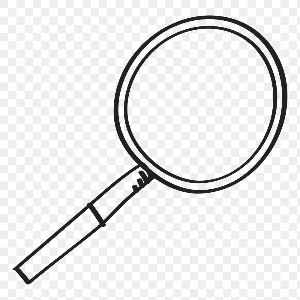 Magnifying glass, simple doodle icon