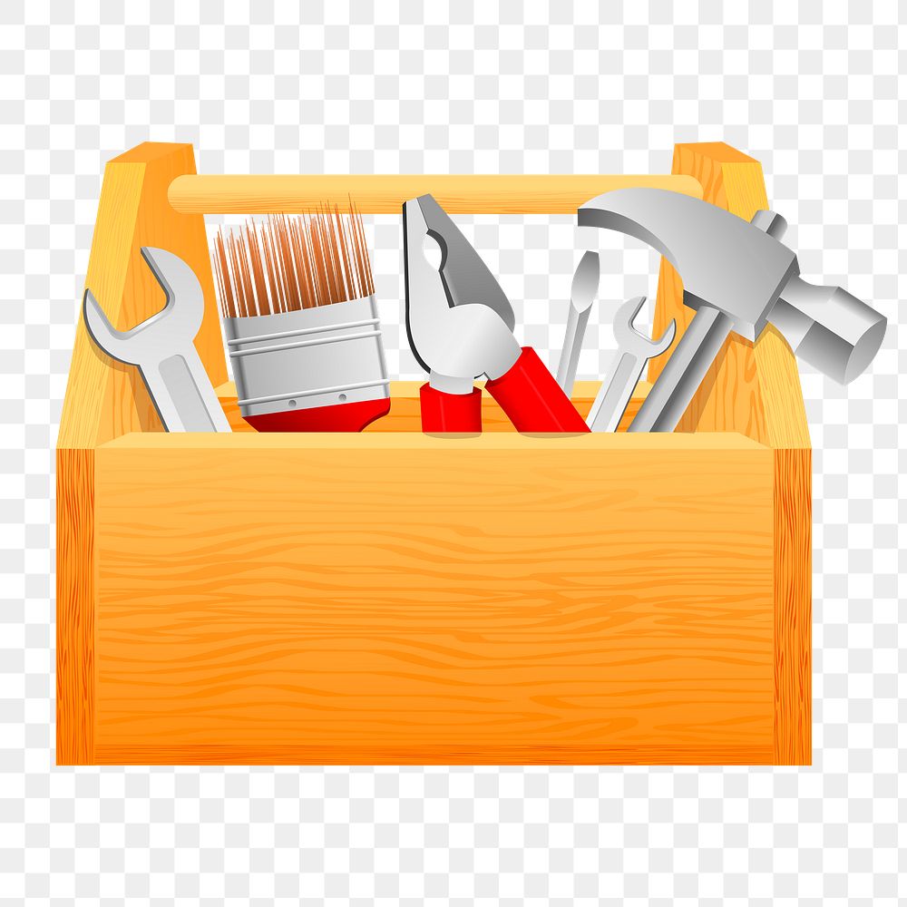 Tool box png sticker, object illustration on transparent background. Free public domain CC0 image.