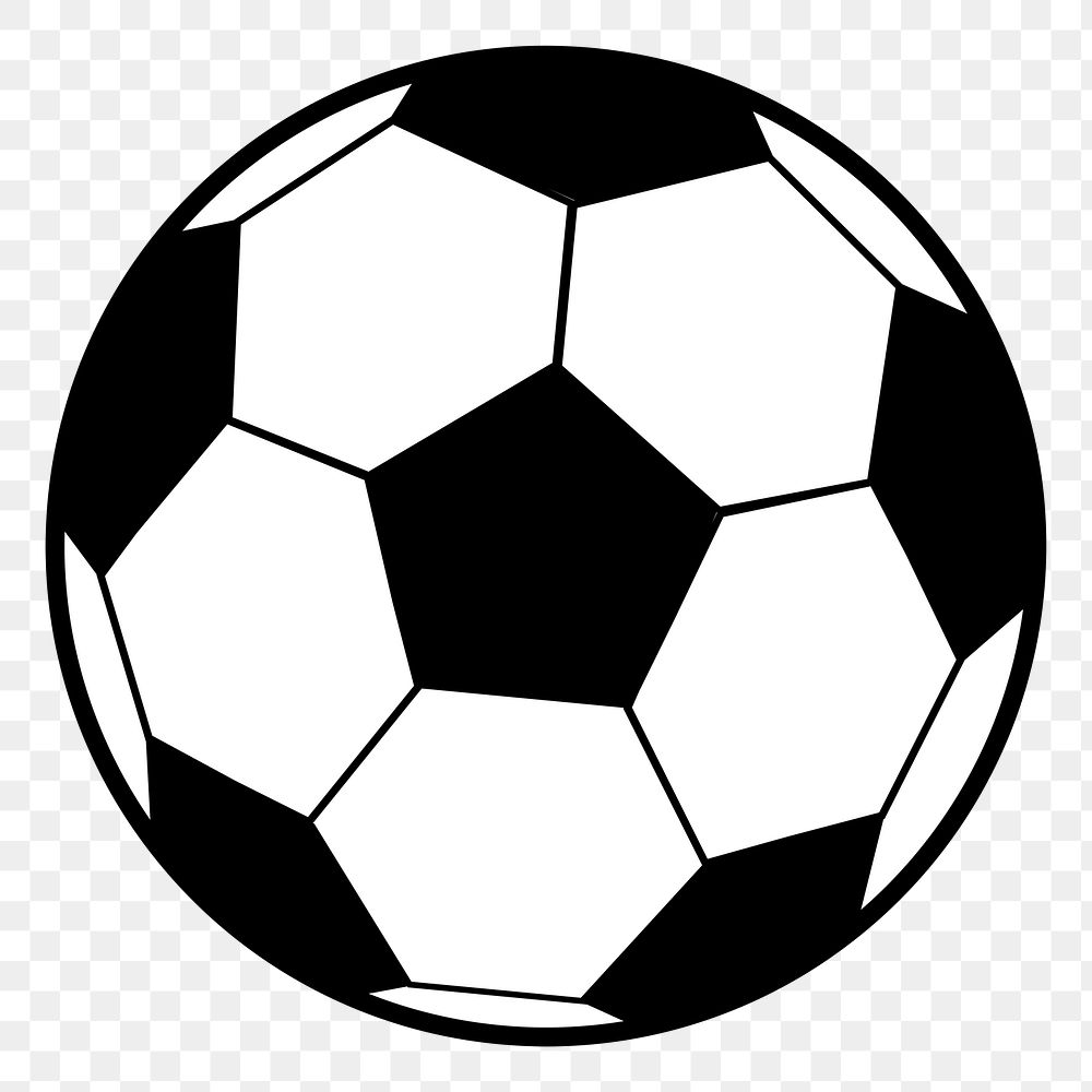 Football png sticker, sport equipment illustration on transparent background. Free public domain CC0 image.