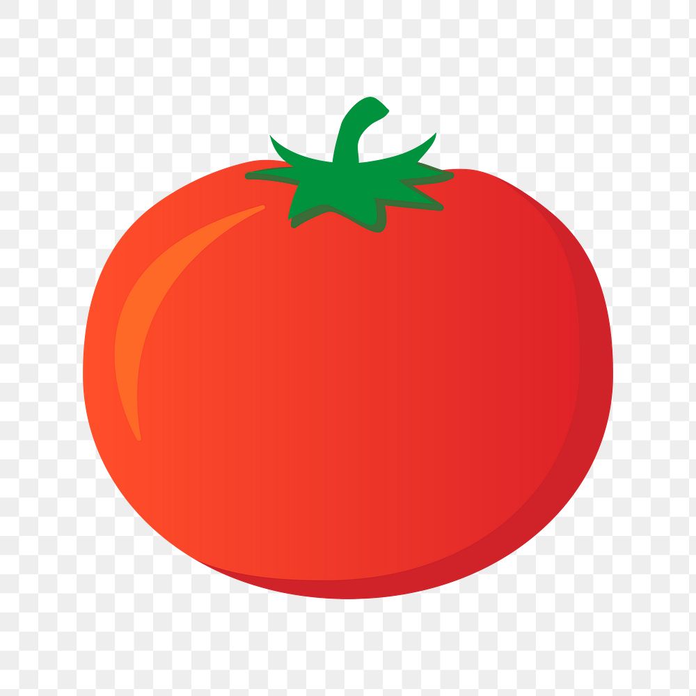 Tomato png sticker, vegetable illustration on transparent background. Free public domain CC0 image.
