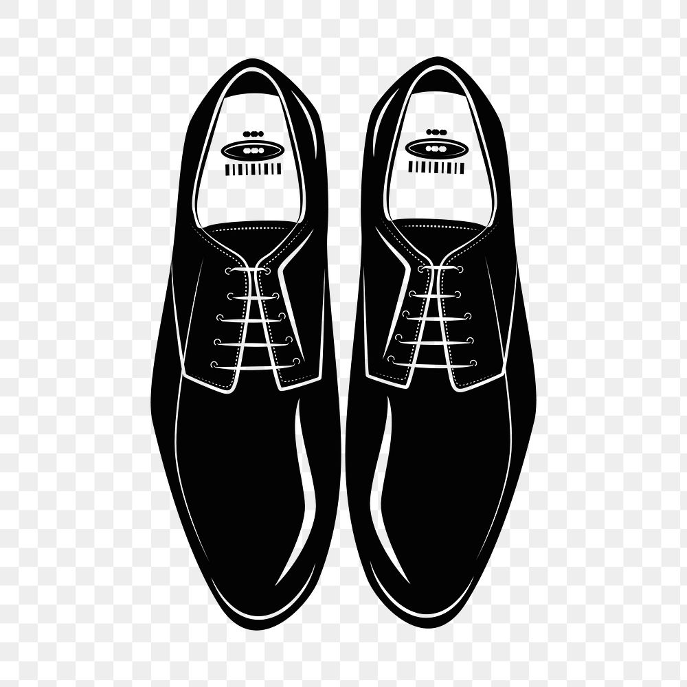 Men's leather shoes  png sticker, fashion illustration on transparent background. Free public domain CC0 image.