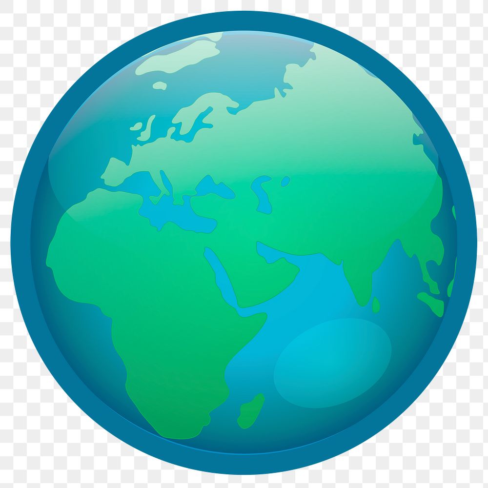 Planet earth png sticker, geography illustration on transparent background. Free public domain CC0 image.