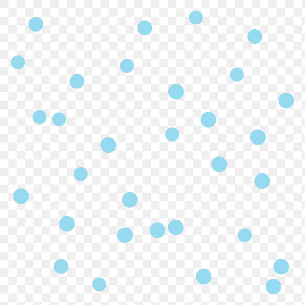 Blue circles png sticker, geometric shape in flat design, transparent background