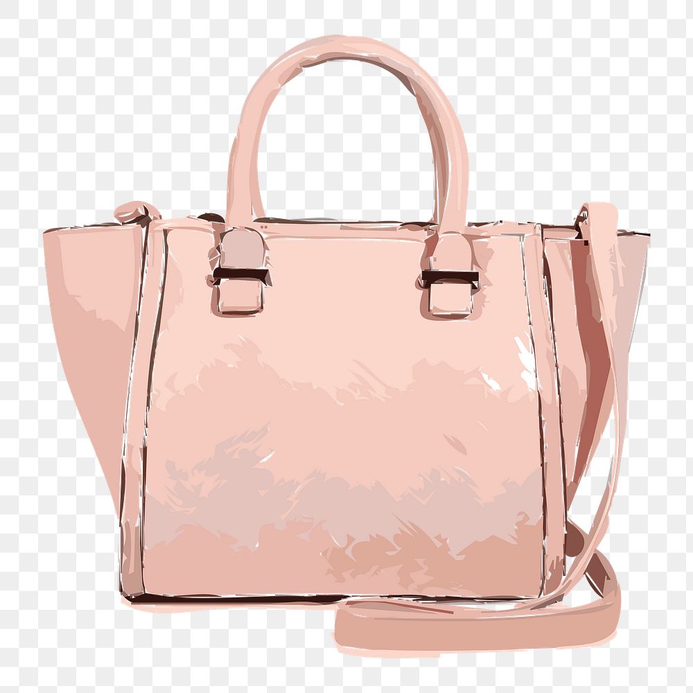 Pink women's png handbag sticker, | Free PNG - rawpixel