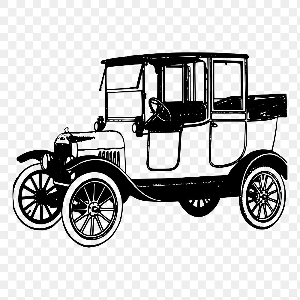 Classic car png sticker illustration, transparent background. Free public domain CC0 image