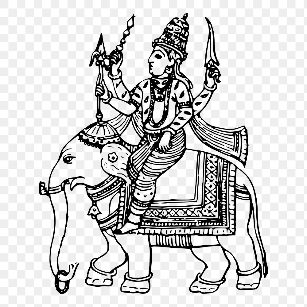 Hindu god png sticker illustration, transparent background. Free public domain CC0 image