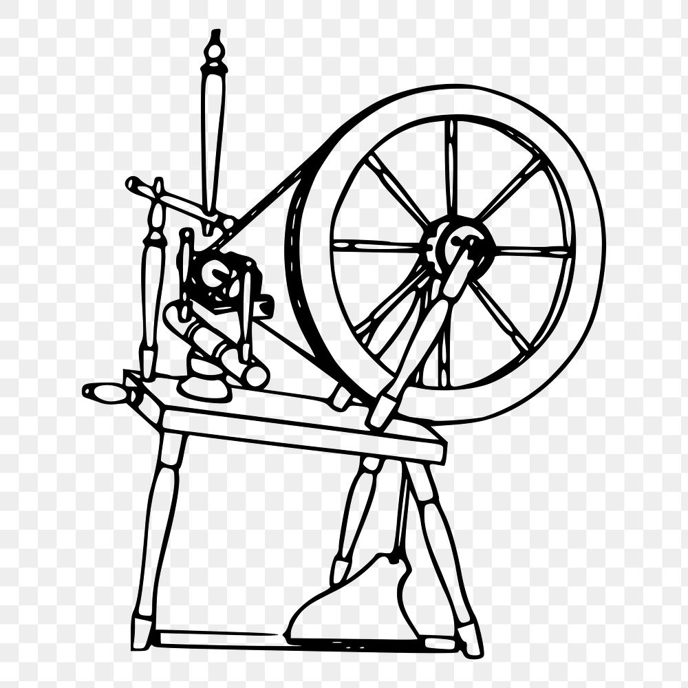 Spinning wheel png sticker illustration, transparent background. Free public domain CC0 image