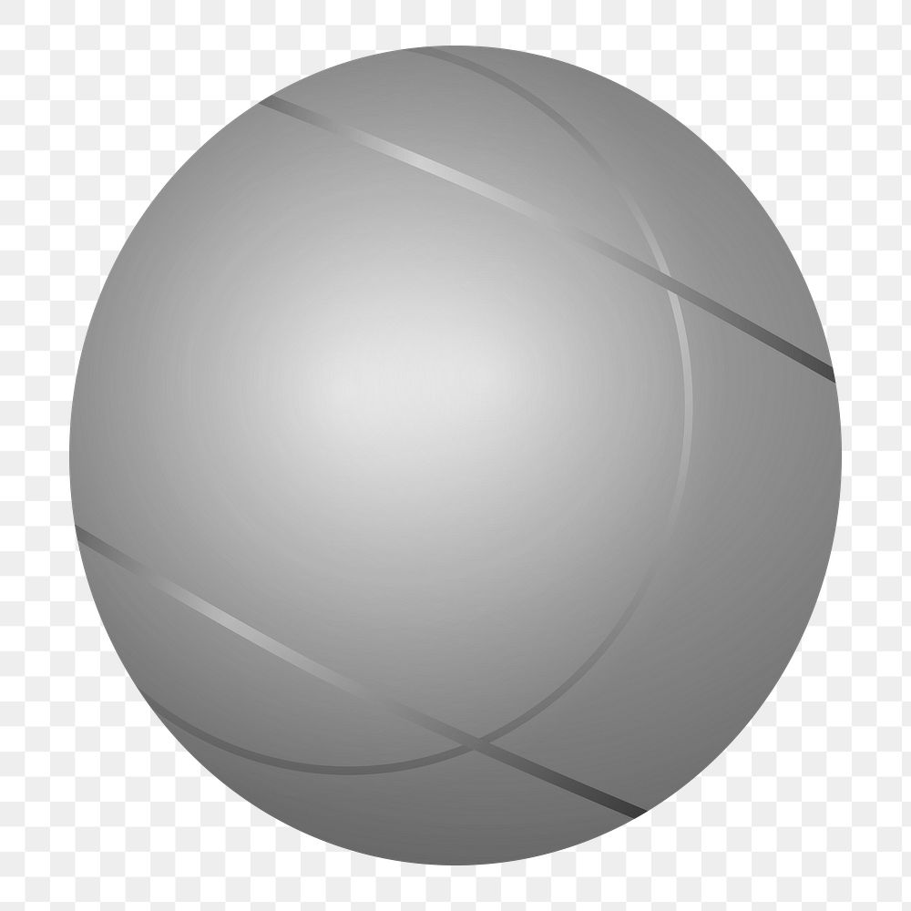 Boule metal ball png sticker, sport equipment illustration on transparent background. Free public domain CC0 image.