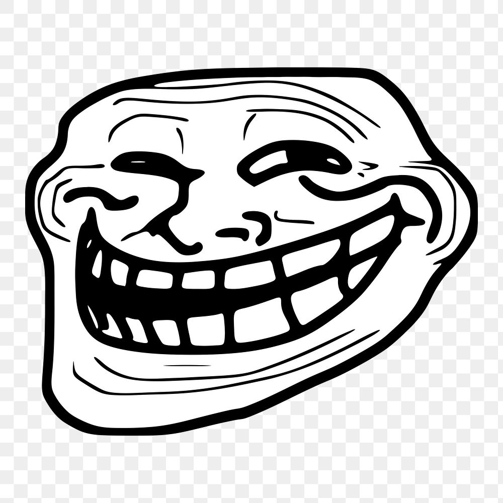 Internet troll Trollface Pixel art, sad face, face, text, aesthetics png
