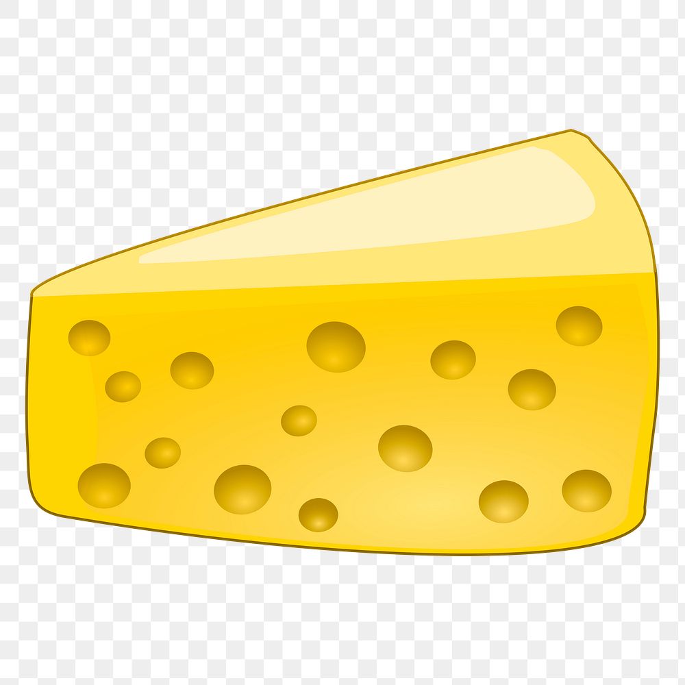 Cheese png sticker, food illustration on transparent background. Free public domain CC0 image.