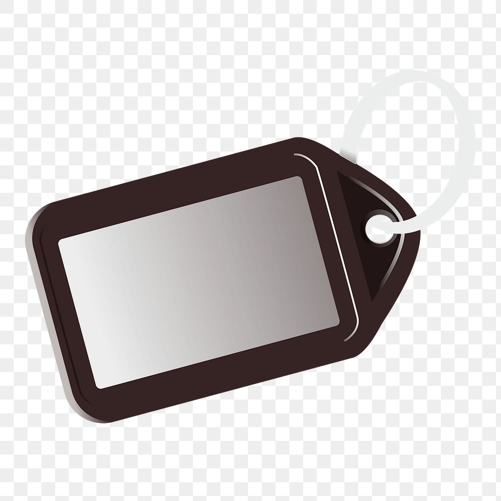 Key tag png sticker, object illustration on transparent background. Free public domain CC0 image.