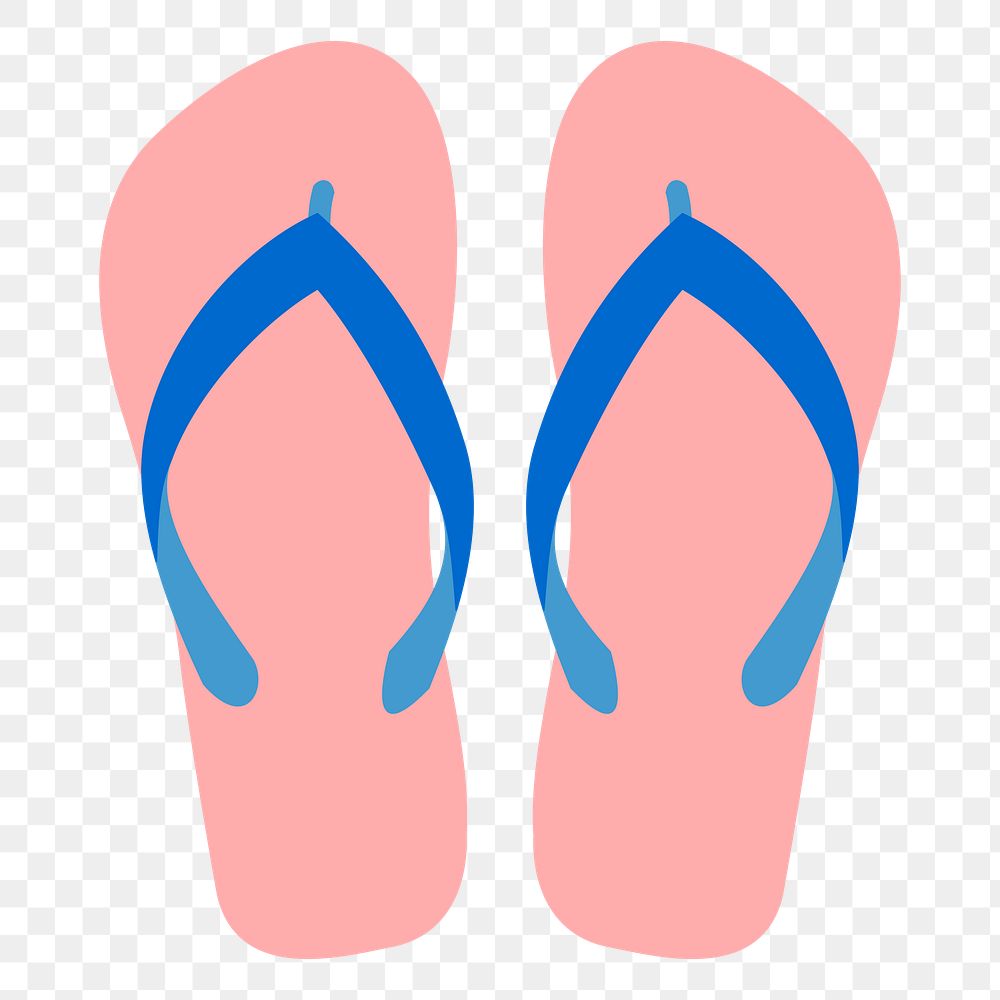 Pink sandals png sticker, object illustration on transparent background. Free public domain CC0 image.