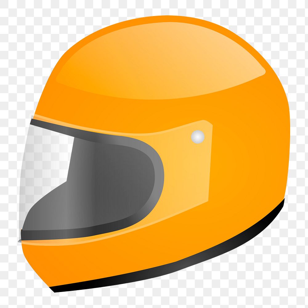 Yellow helmet png sticker, object illustration on transparent background. Free public domain CC0 image.
