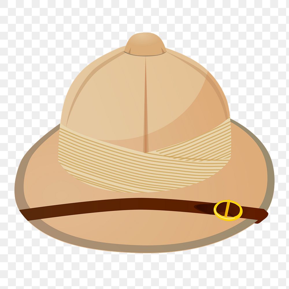 Adventurer hat png sticker, travel illustration on transparent background. Free public domain CC0 image.