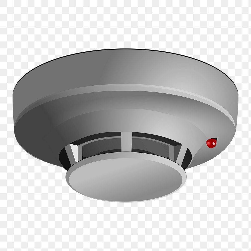 Smoke detector png sticker, tech object illustration on transparent background. Free public domain CC0 image.
