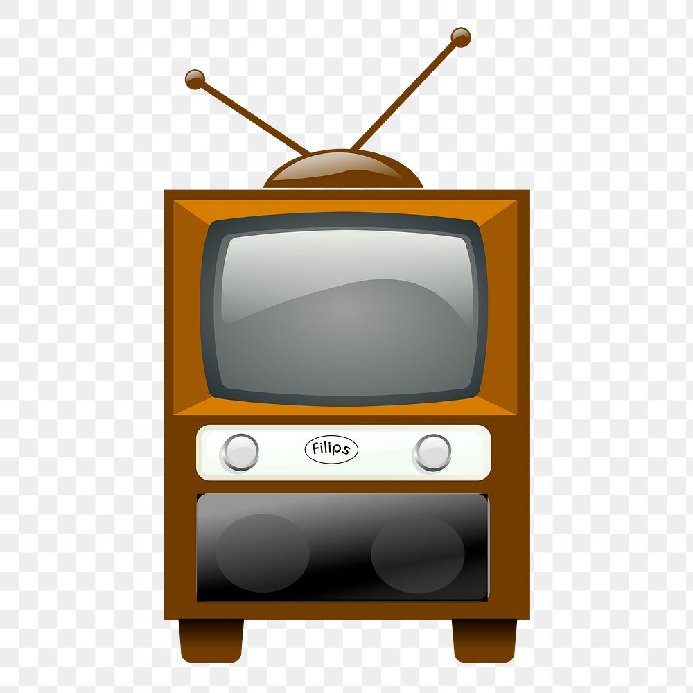 Television png sticker illustration, transparent background. Free public domain CC0 image.