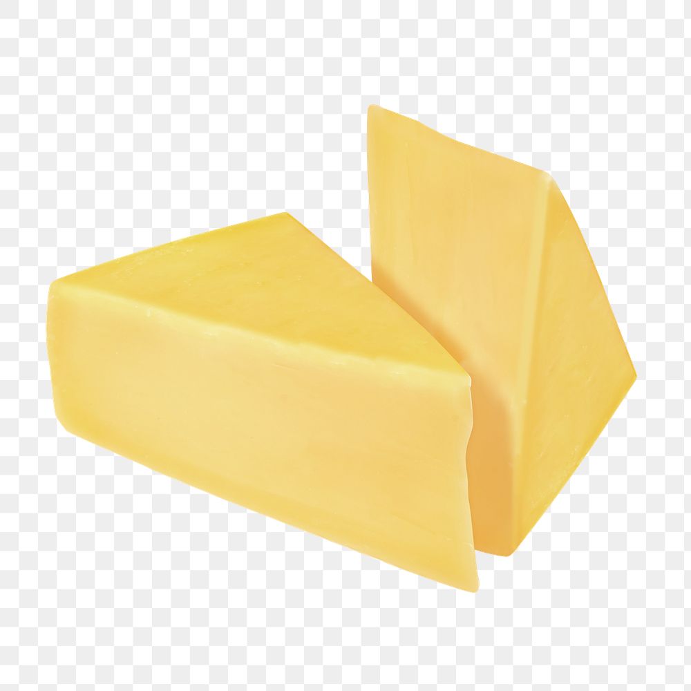 Cheese png sticker, dairy product image on transparent background